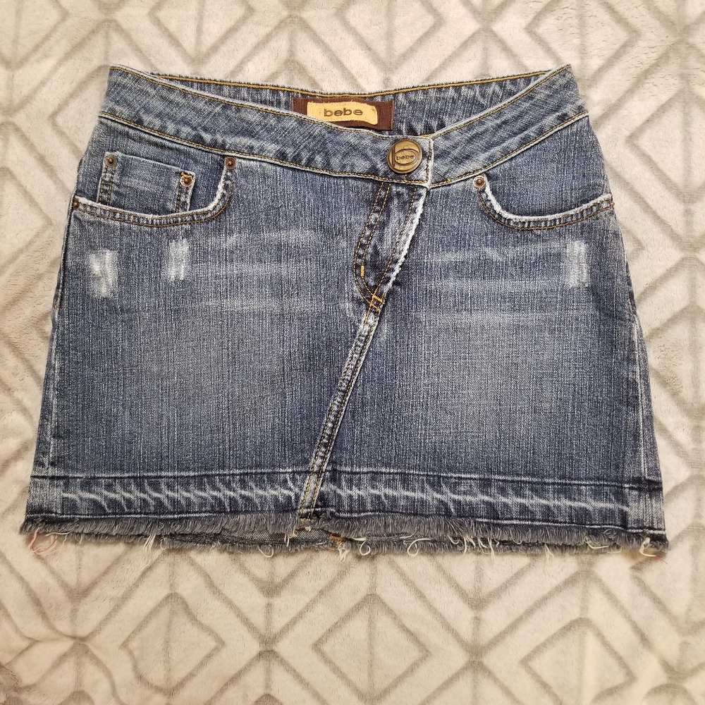 Bebe Denim Skirt